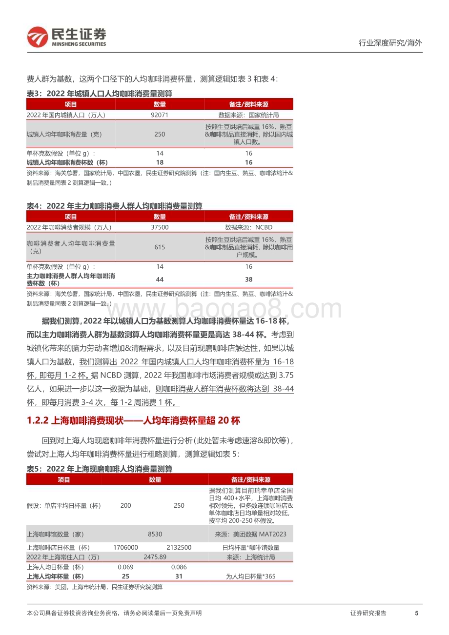 20230808_民生证券_消费行业新消费研究之咖啡系列报告：中国现磨咖啡市场有多大&瑞幸的天花板在哪？_25页.pdf_第5页