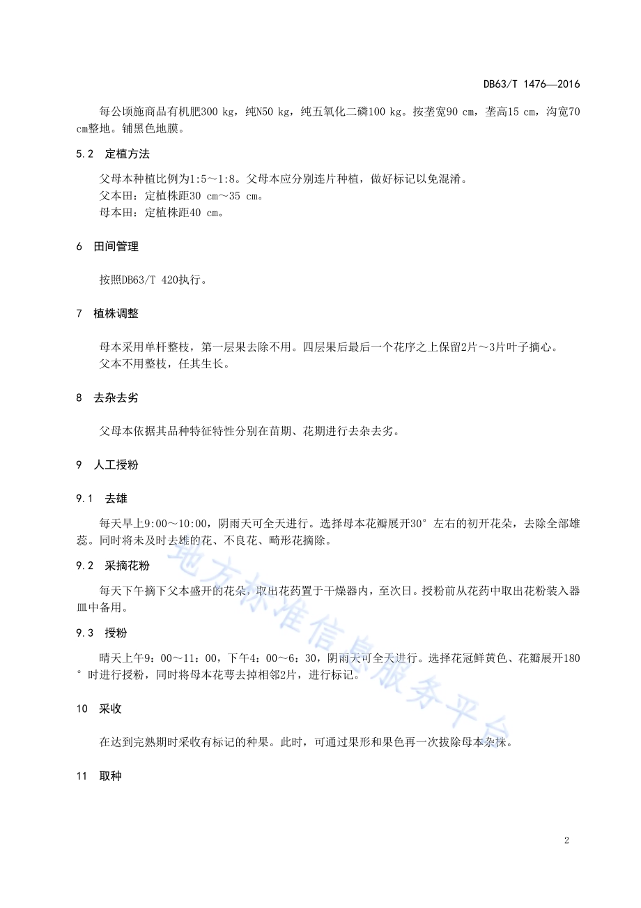 番茄青海大红制种技术规范DB63／T 1476-2016.pdf_第4页