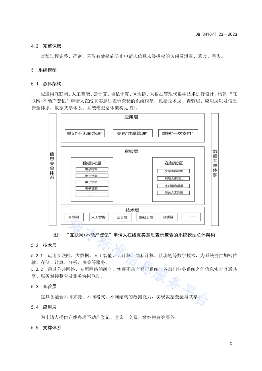 “互联网+不动产登记”申请人在线真实意思表示及查验规范DB3410／T 23-2023.pdf_第5页