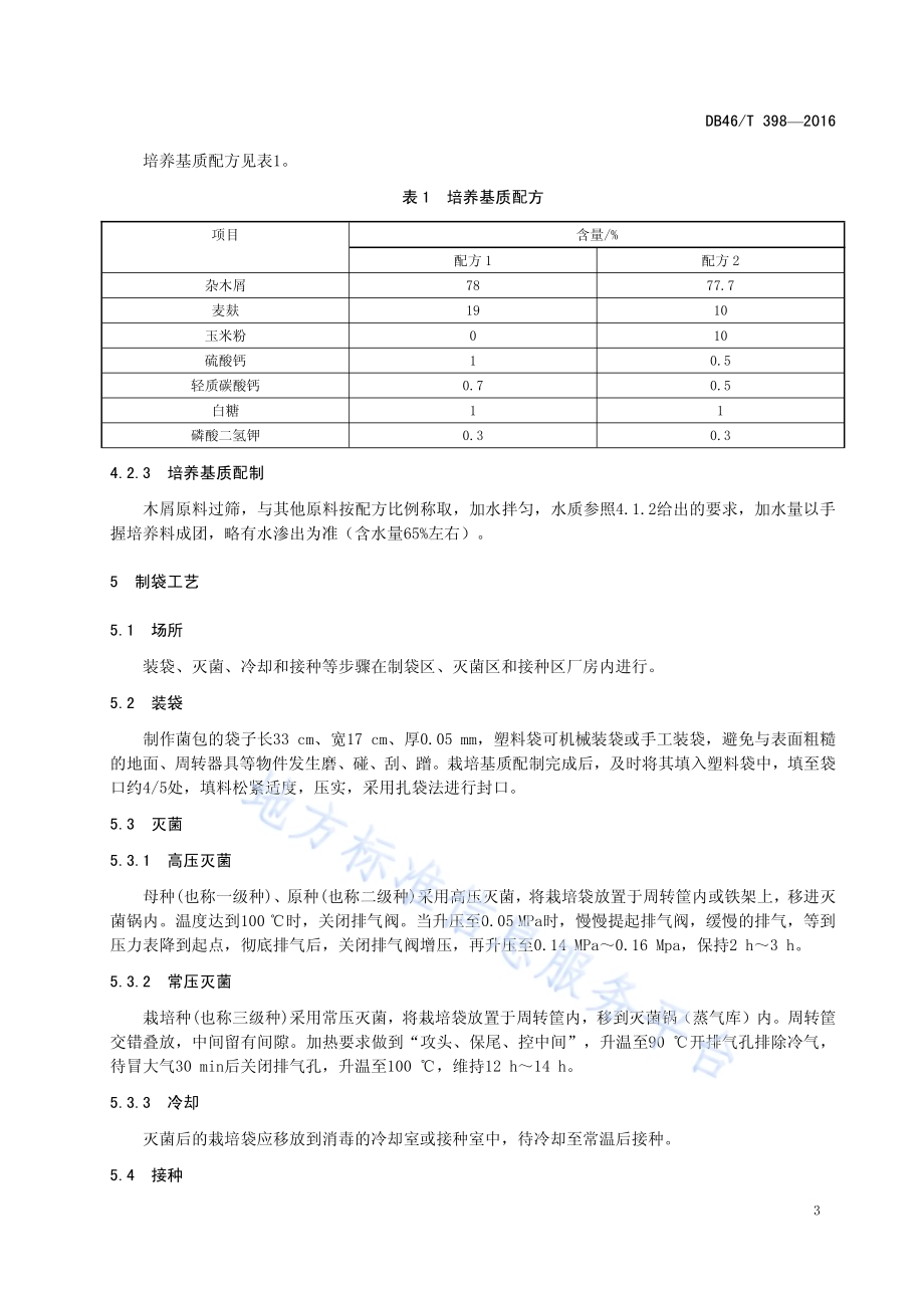 白背毛木耳栽培技术规程DB46／T 398-2016.pdf_第5页