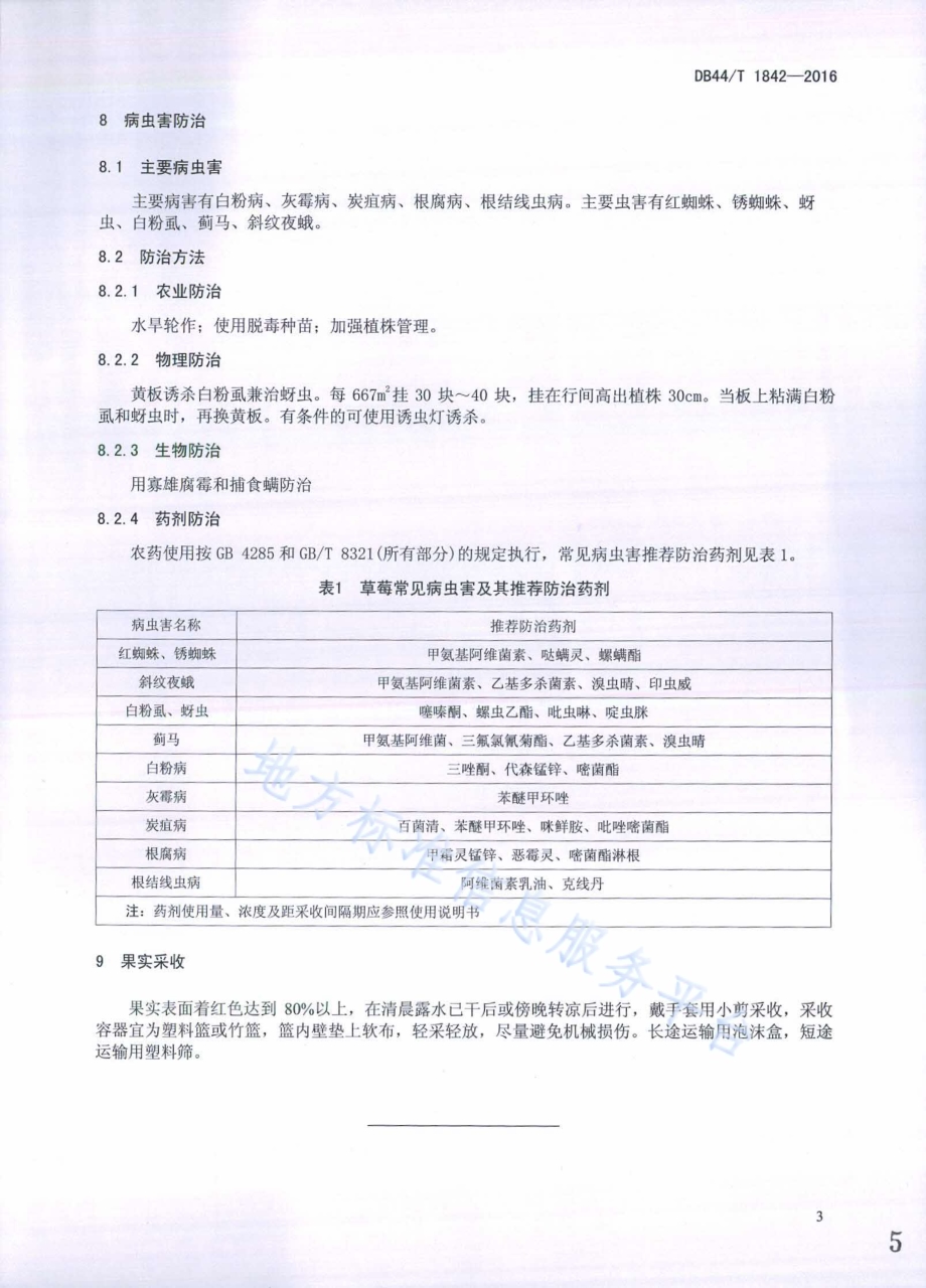 草莓露地栽培技术规程DB44／T 1842-2016.pdf_第5页