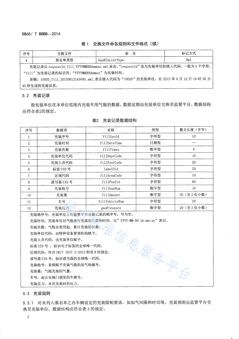 车用气瓶动态监管系统数据交换规则DB65／T 3612-2014.pdf_第4页