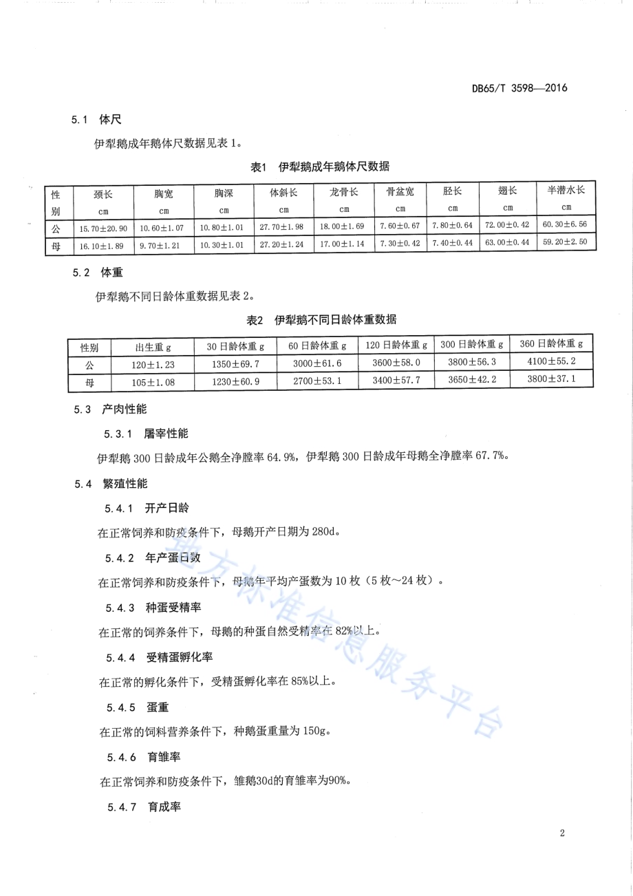 伊犁鹅DB65／T 3598-2016.pdf_第4页