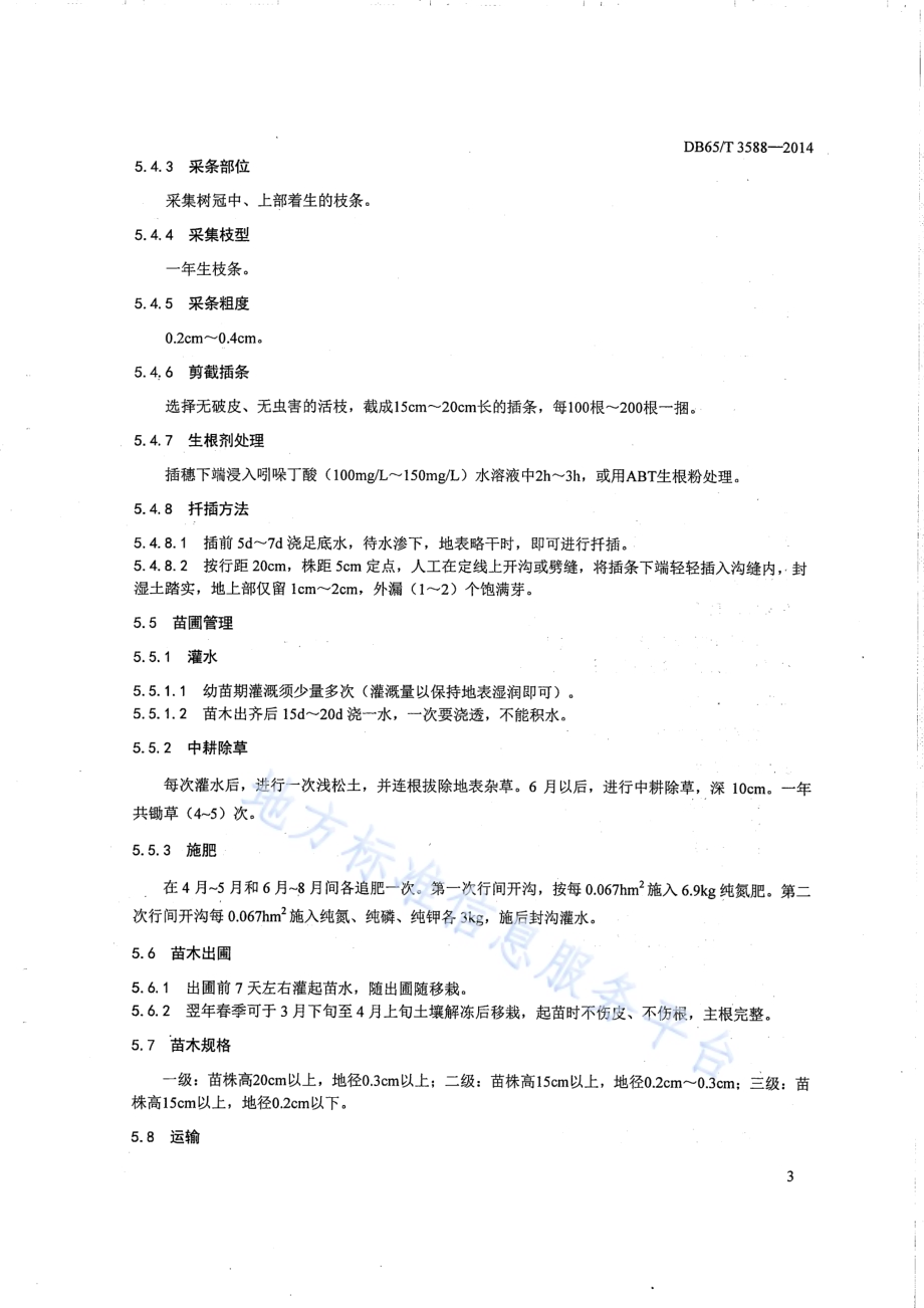 西伯利亚白刺栽培技术规程DB65／T 3588-2014.pdf_第5页