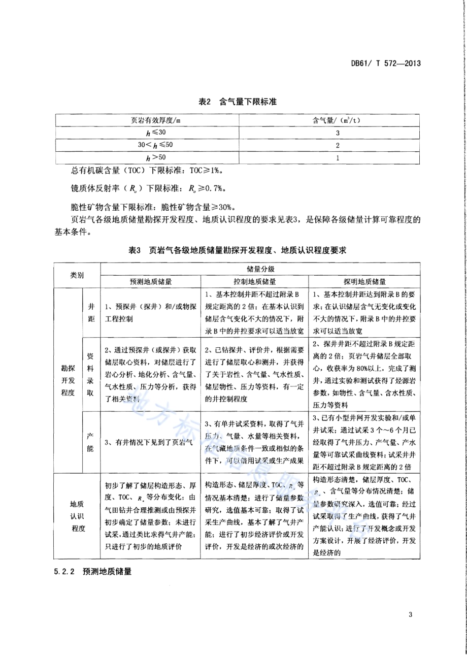 页岩气地质储量计算方法DB61／T 572-2013.pdf_第5页