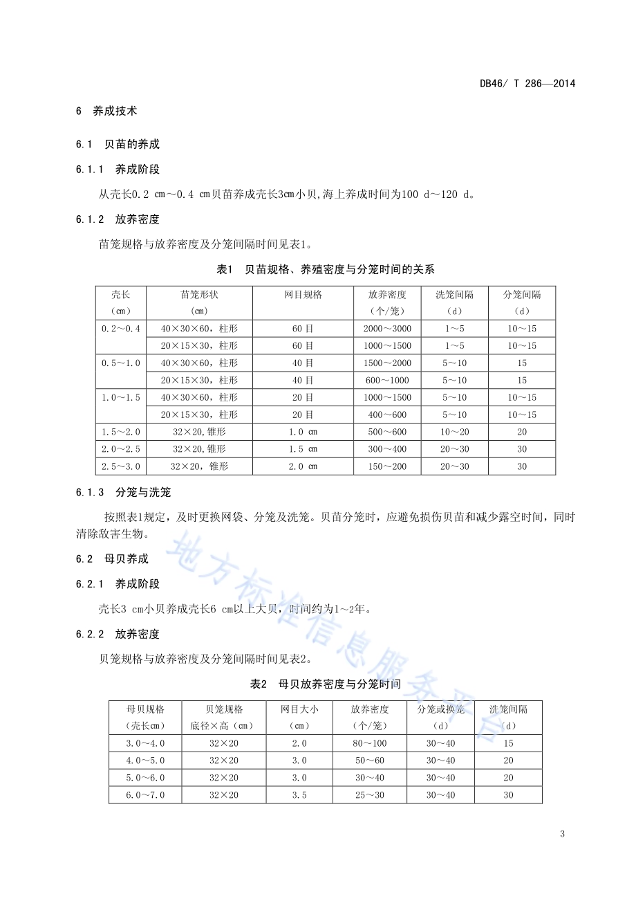 马氏珠母贝养成技术规程DB46／T 286-2014.pdf_第5页