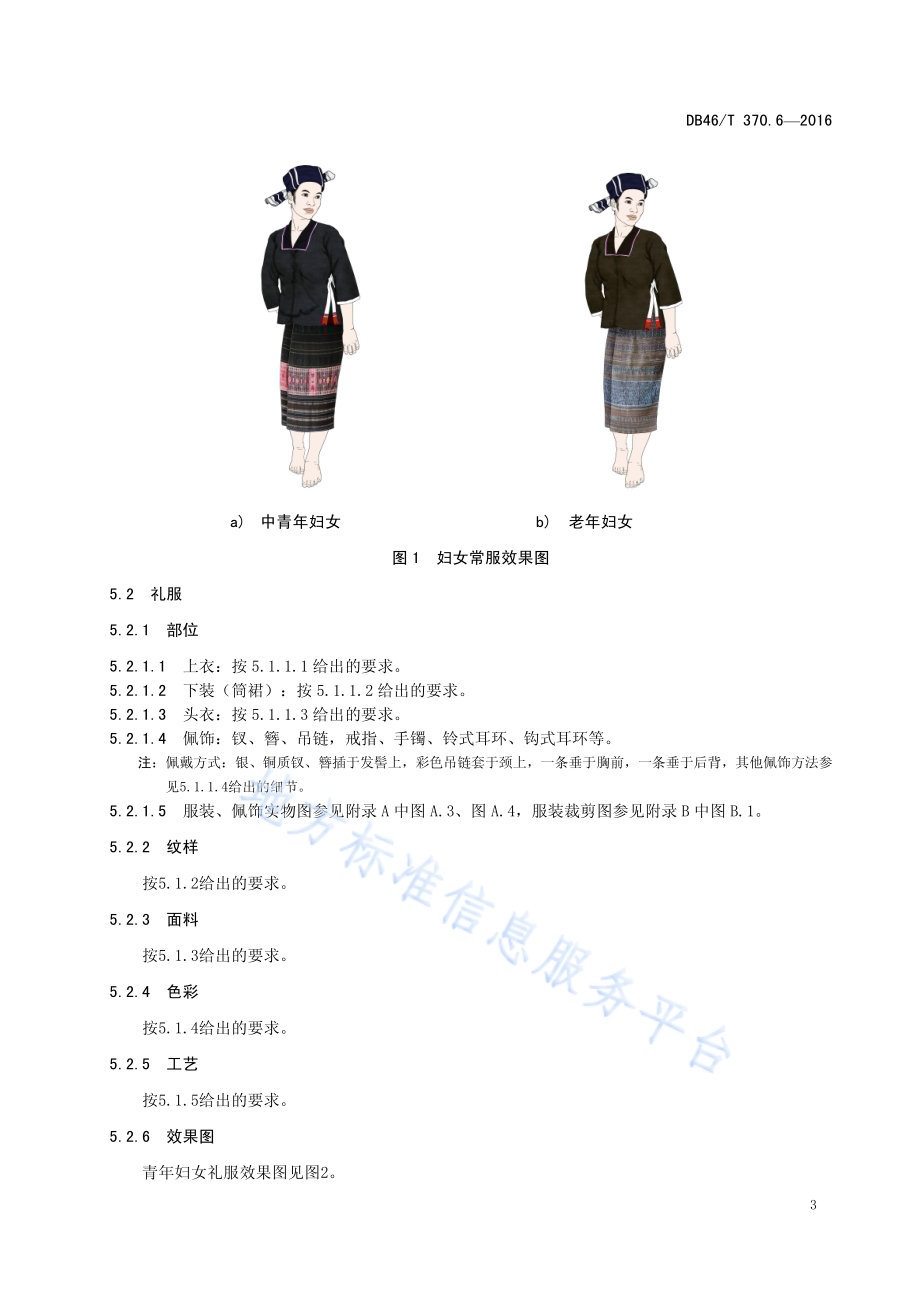 黎族服饰 第6部分 美孚方言服饰DB46／T 370.6-2016.pdf_第5页