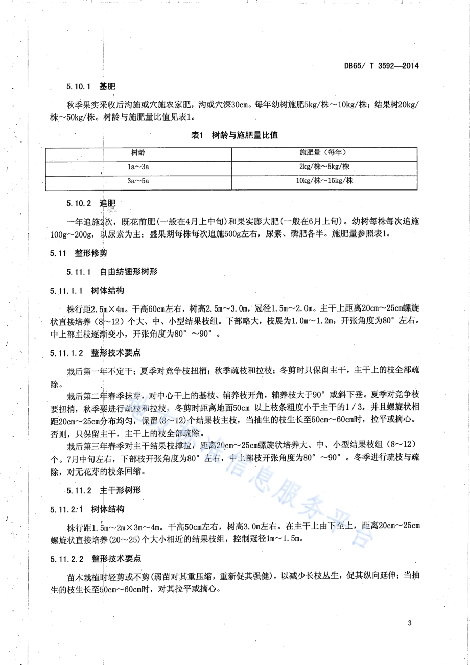 加工型海棠栽培技术规程DB65／T 3592-2014.pdf_第5页
