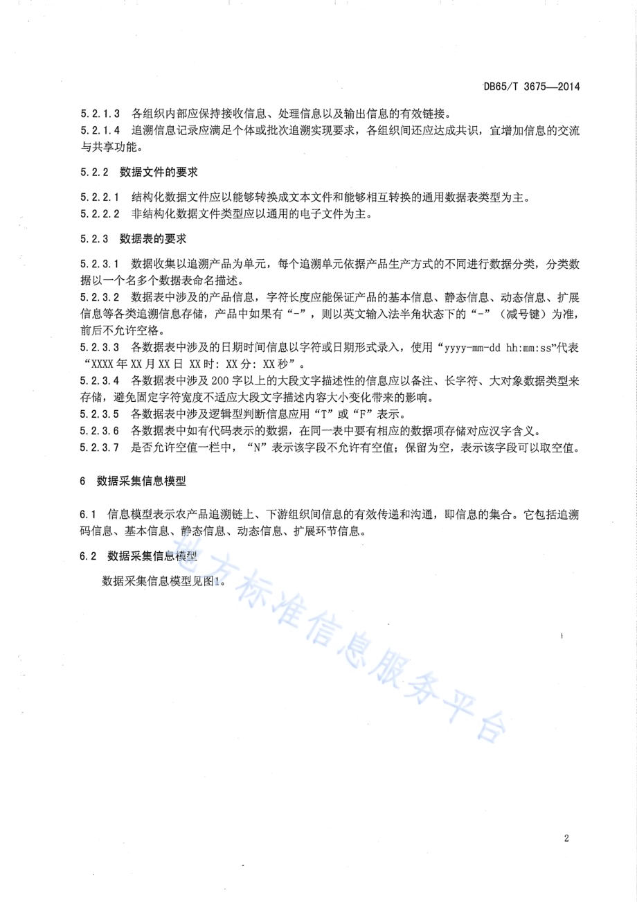 农产品质量安全信息追溯数据格式规范 种植业DB65／T 3675-2014.pdf_第4页