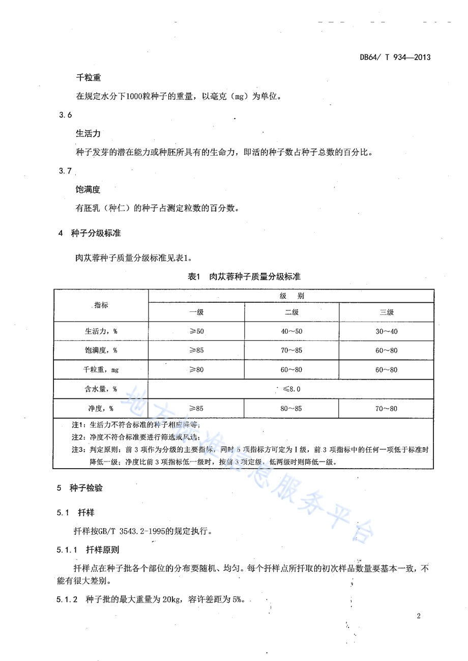 肉苁蓉种子DB64／T 934-2013.pdf_第4页