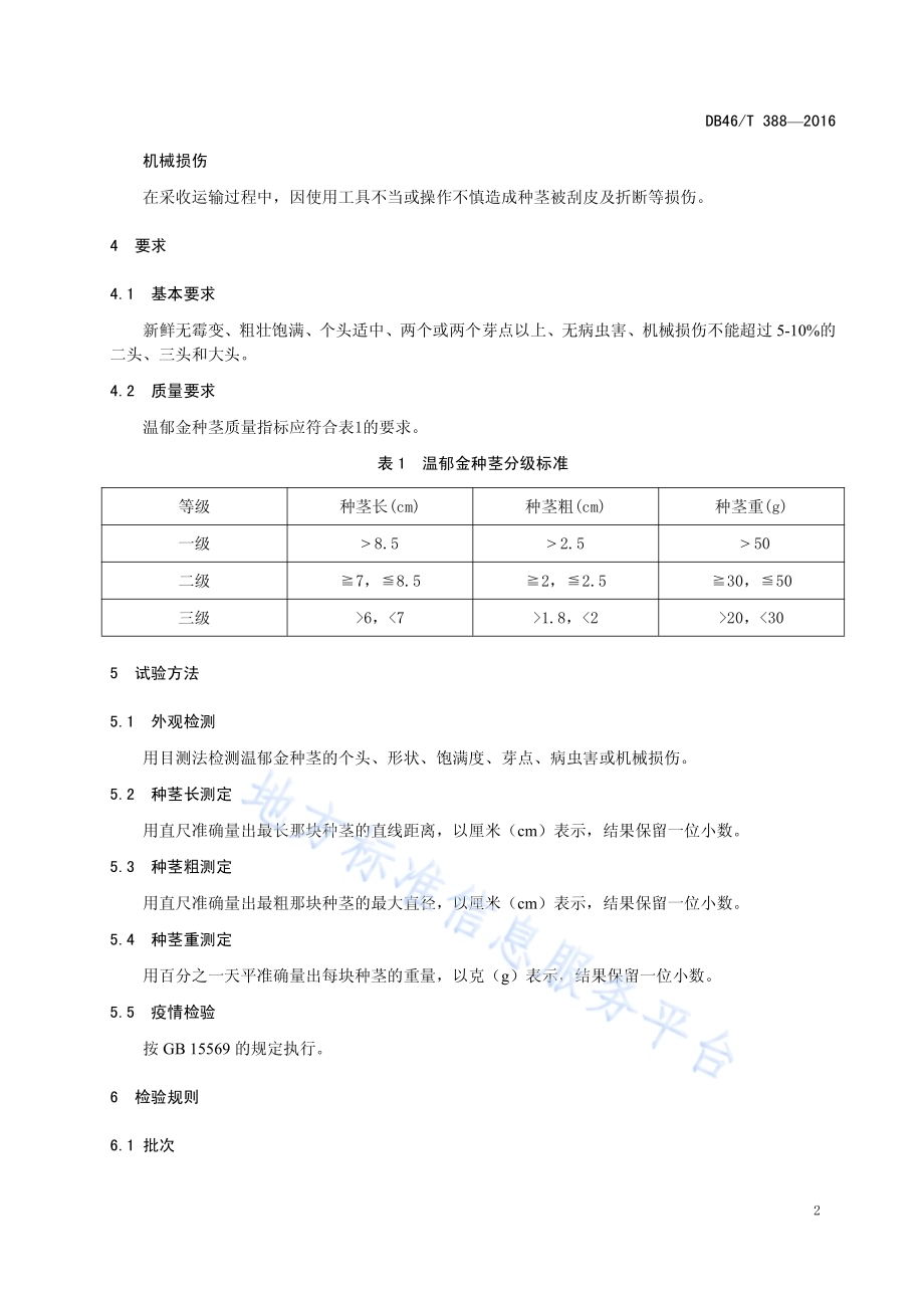 温郁金种茎DB46／T 388-2016.pdf_第4页