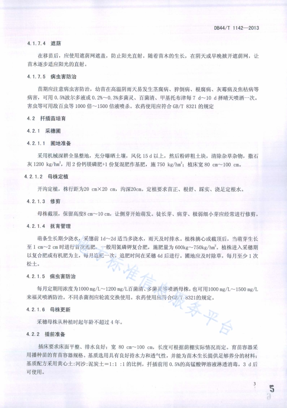 互叶白千层栽培技术规程DB44／T 1142-2013.pdf_第5页