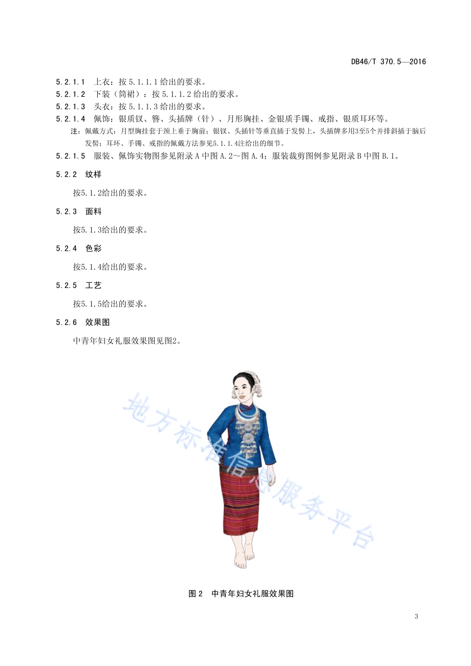 黎族服饰 第5部分 赛方言服饰DB46／T 370.5-2016.pdf_第5页