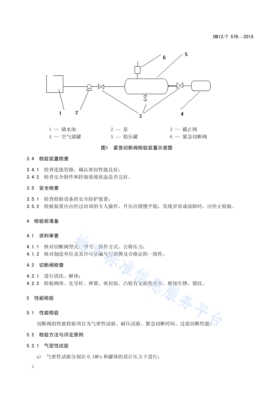 液化气体汽车罐车用紧急切断阀检验方法与评定要求DB12／T 578-2015.pdf_第5页