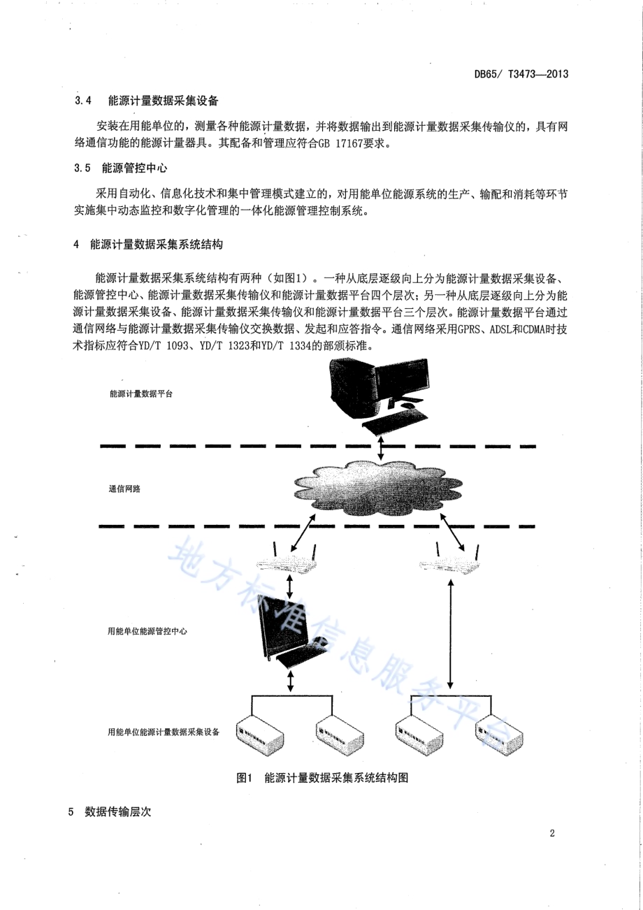 能源计量数据采集系统技术规范DB65／T 3473-2013.pdf_第5页