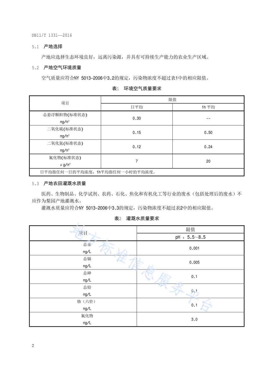 梨密植早果高效栽培技术规程DB11／T 1331-2016.pdf_第5页
