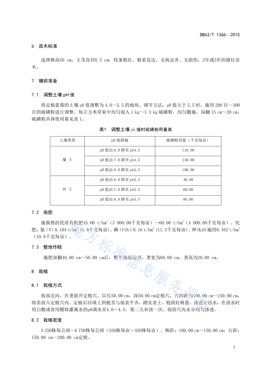 温室蓝莓栽培技术规范DB63／T 1366-2015.pdf_第4页