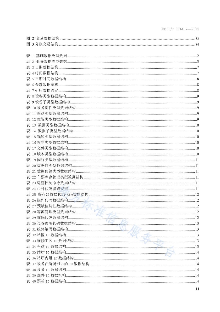 轨道交通联网收费系统技术要求 第2部分：接口数据格式DB11／T 1164.2-2015.pdf_第3页