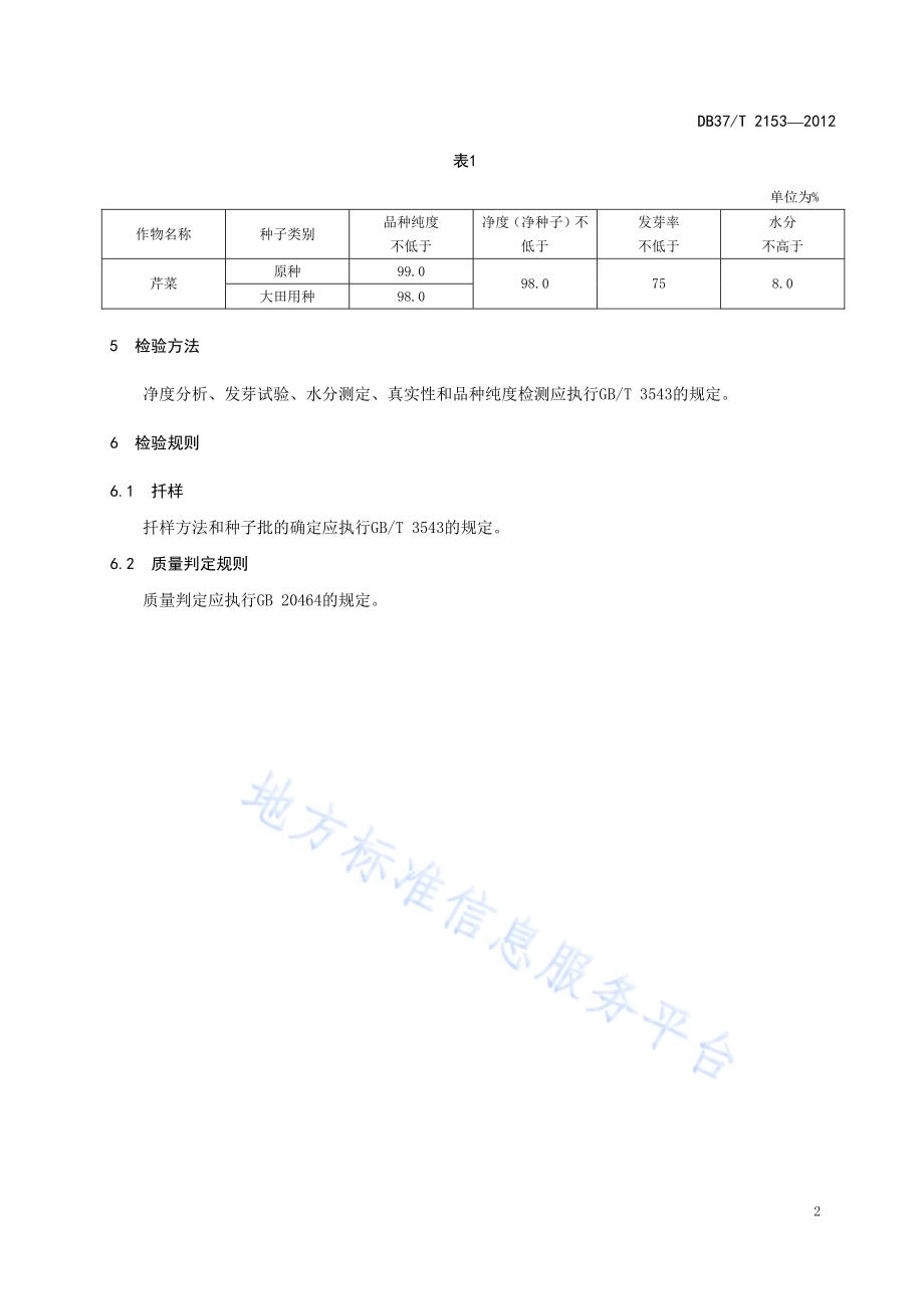 芹菜种子质量标准DB37／T 2153-2012.pdf_第4页