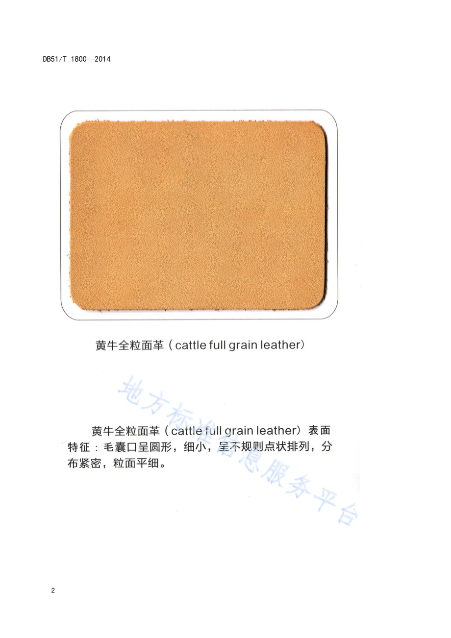 皮革实物标准样品DBY51／T 1800-2014.pdf_第5页
