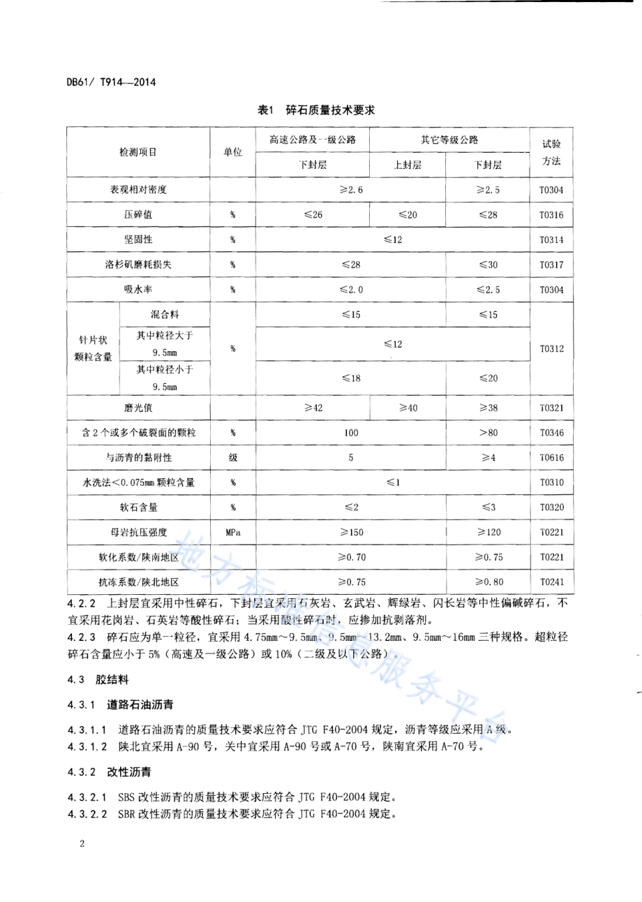 同步碎石封层施工技术规范DB61／T 914-2014.pdf_第5页