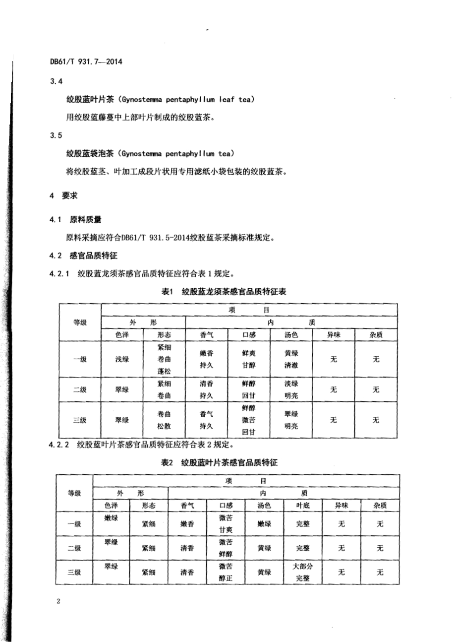 绞股蓝茶DB61／T 931.7-2014.pdf_第4页