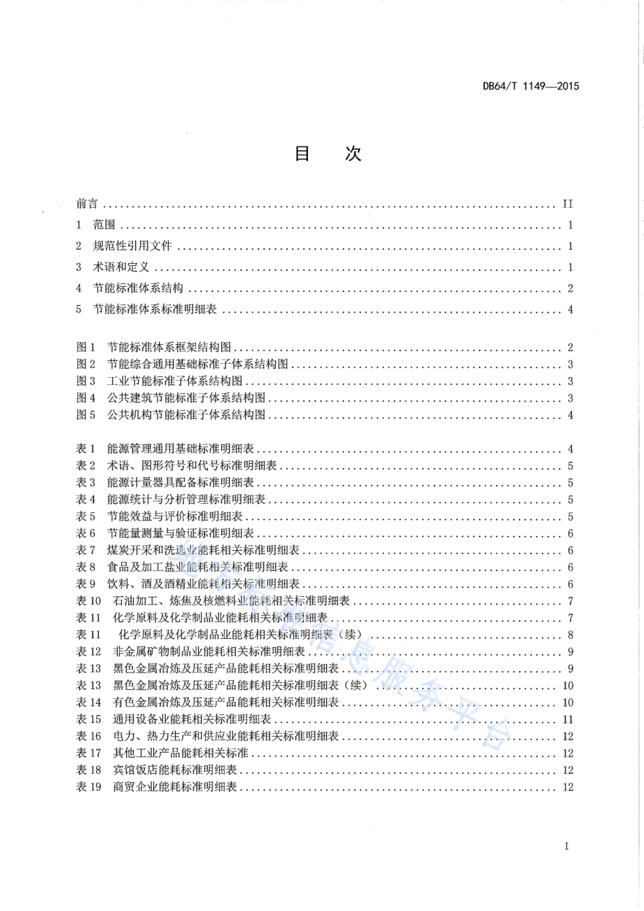宁夏节能标准体系表DB64／T 1149-2015.pdf_第3页