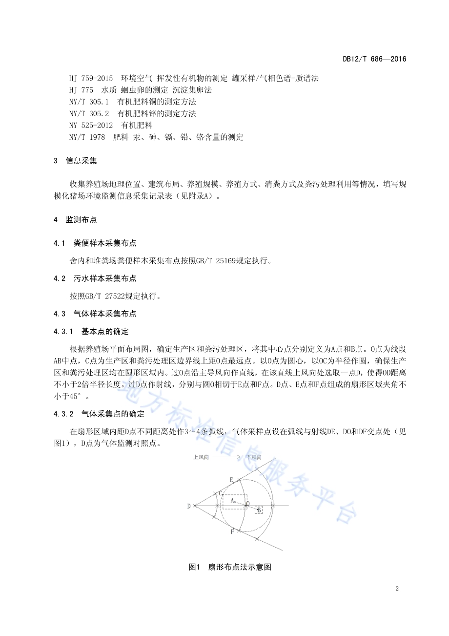 规模化猪场环境监测技术规范DB12／T 686-2016.pdf_第5页