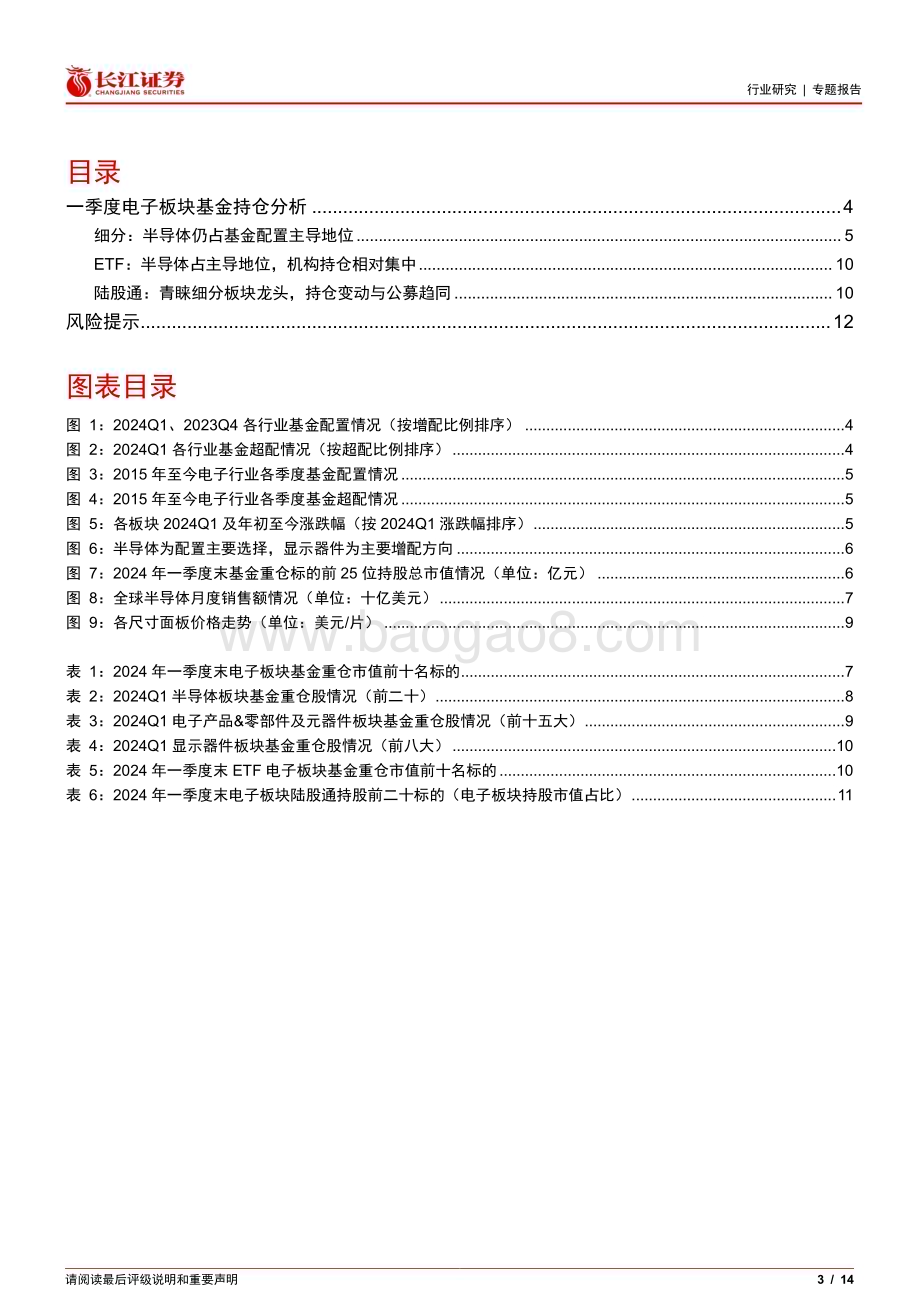 20240515_长江证券_电子行业：行业配置、超配比例下滑_14页.pdf_第3页