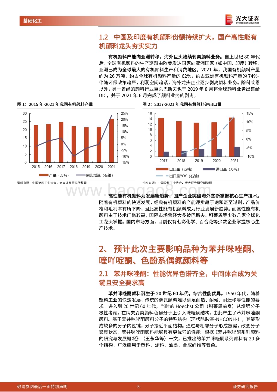 20240514_光大证券_有机颜料行业：颜料行业巨变后主要受益品种和企业几何？_15页.pdf_第5页