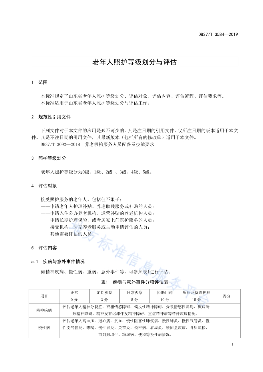 老年人照护等级划分与评估DB37／T 3584-2019.pdf_第4页