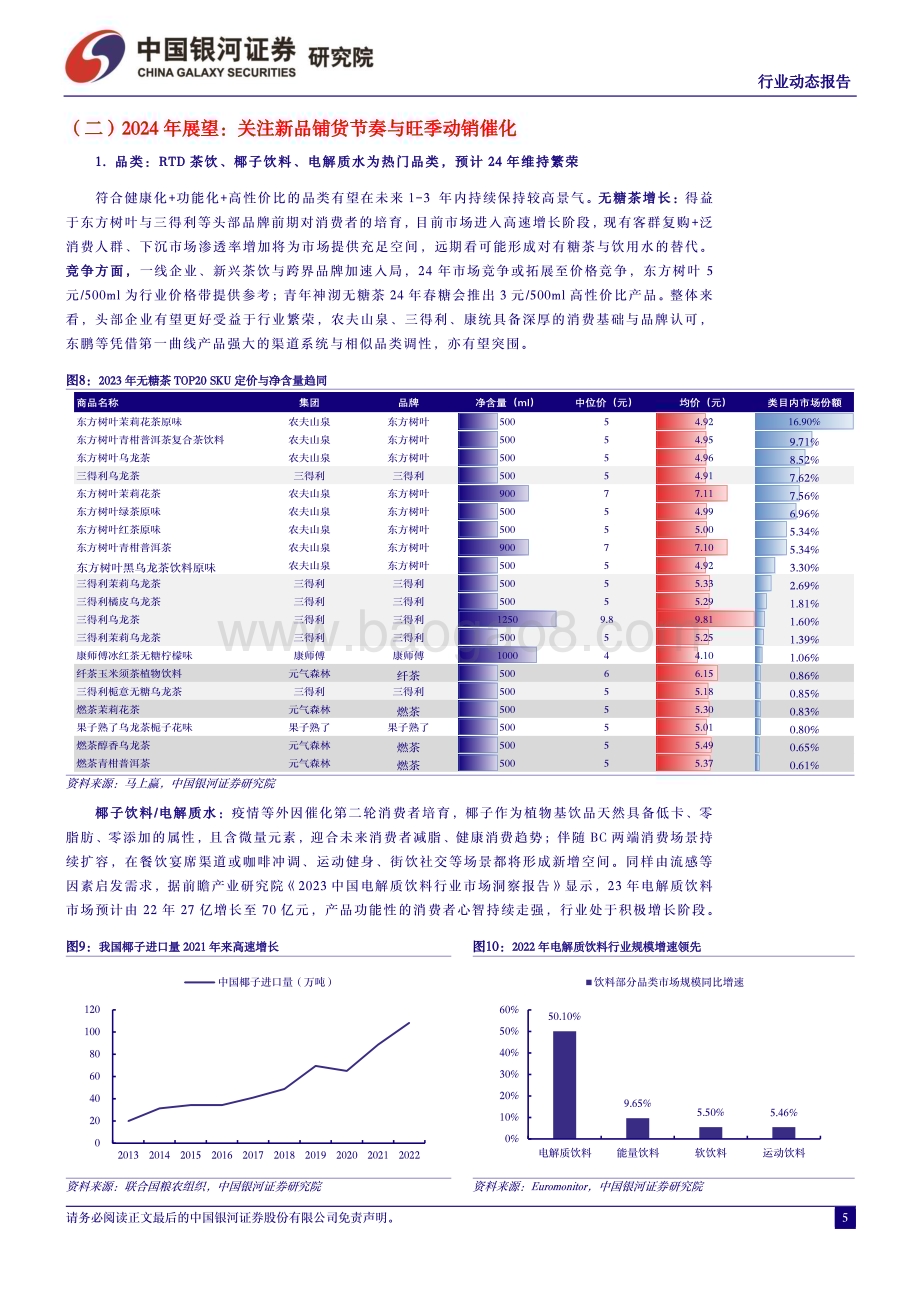 20240507_银河证券_食品饮料行业：盈利弹性率先兑现关注三大子板块_17页.pdf_第5页