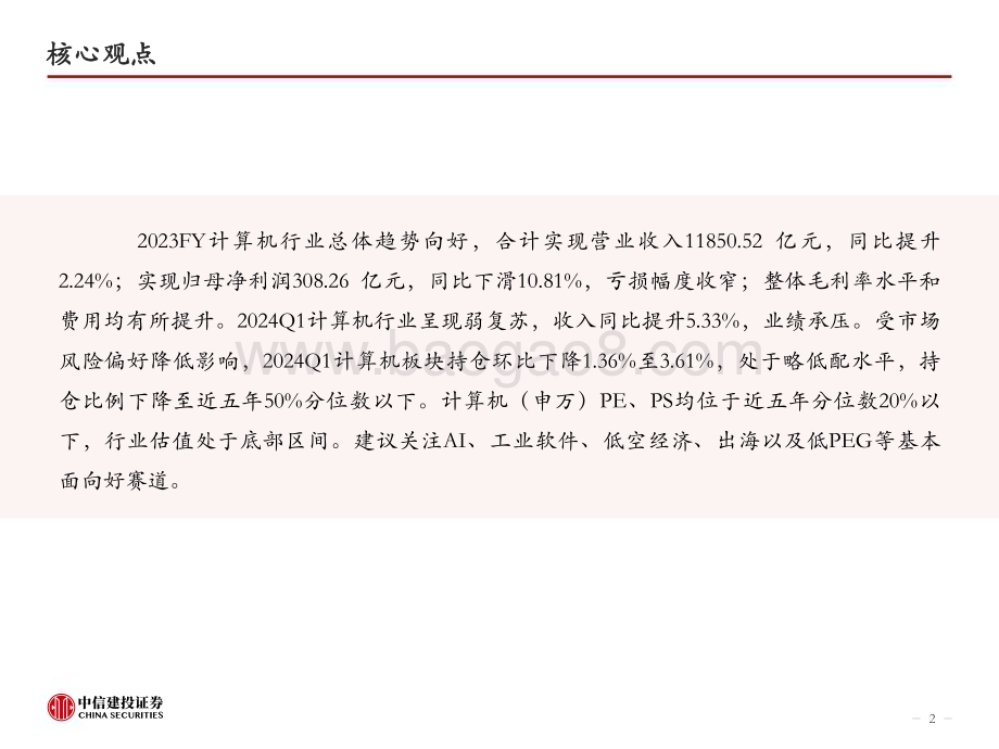 20240513_中信建投_计算机行业2023FY&2024Q1持仓&业绩分析_31页.pdf_第2页