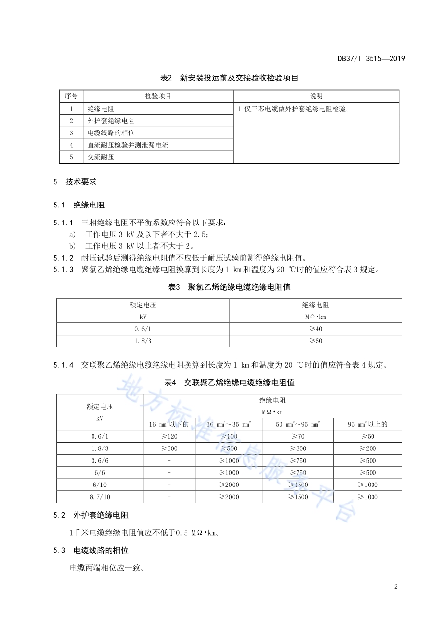 煤矿在用电力电缆电气安全检测检验规范DB37／T 3515-2019.pdf_第5页