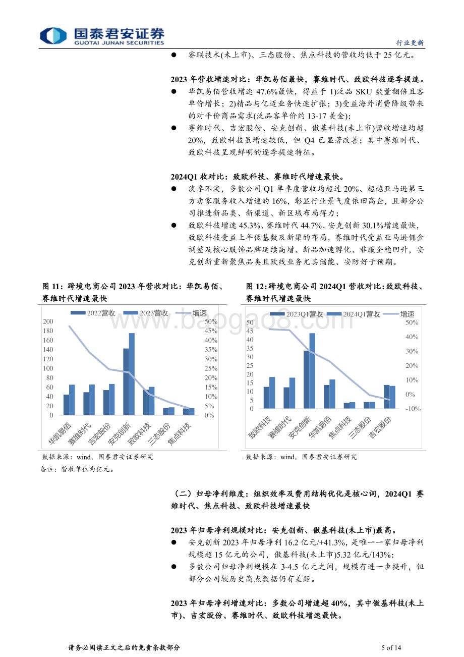 20240513_国泰君安_批零贸易行业：4月出口再度转正头部跨境卖家数据强劲_14页.pdf_第5页
