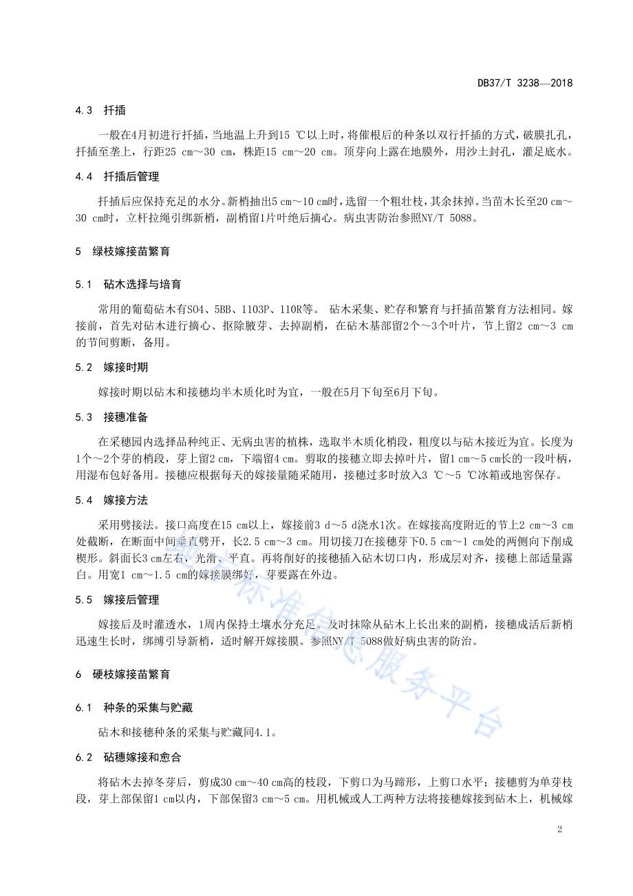 葡萄苗木繁育技术规程DB37／T 3238-2018.pdf_第4页