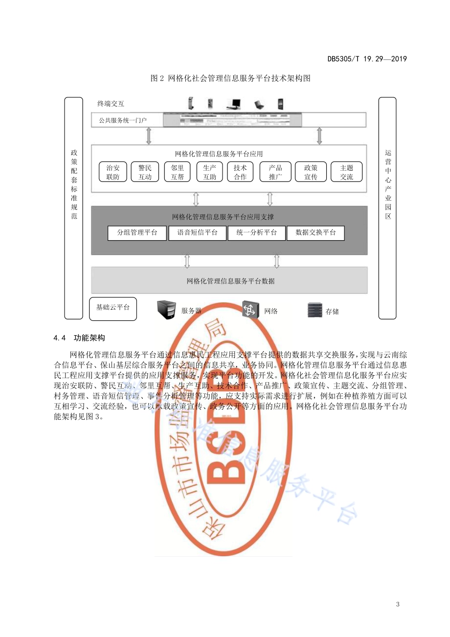 保山市信息惠民工程综合标准第29部分：网格化社会管理信息服务平台技术标准DB5305／T 19.29-2019.pdf_第5页