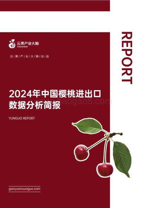 20240509_云果_食品行业：2024年中国樱桃进出口数据分析简报_19页.pdf
