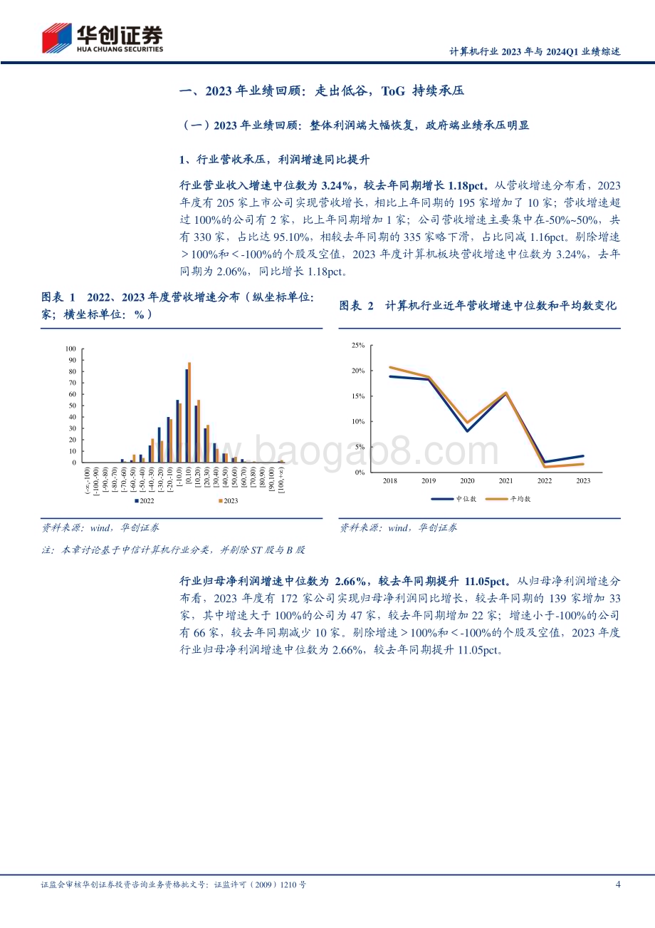20240516_华创证券_计算机行业：板块业绩走出低谷ToG端持续承压_15页.pdf_第4页