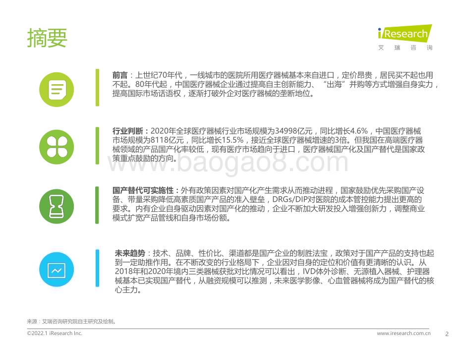 艾瑞咨询：2021年中国医疗器械国产替代趋势研究报告-39页_2mb.pdf_第2页