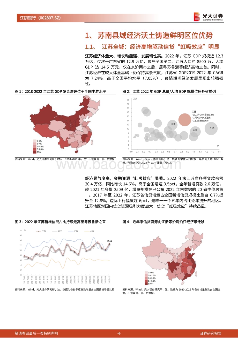 深度报告-20230207-光大证券-江阴银行-002807.SZ-投资价值分析报告_扎根江阴辐射苏南_轻装上阵再出发_33页_4mb.pdf_第4页