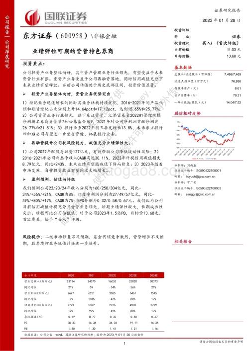 深度报告-20230128-国联证券-东方证券-600958.SH-业绩弹性可期的资管特色券商_30页_1mb.pdf