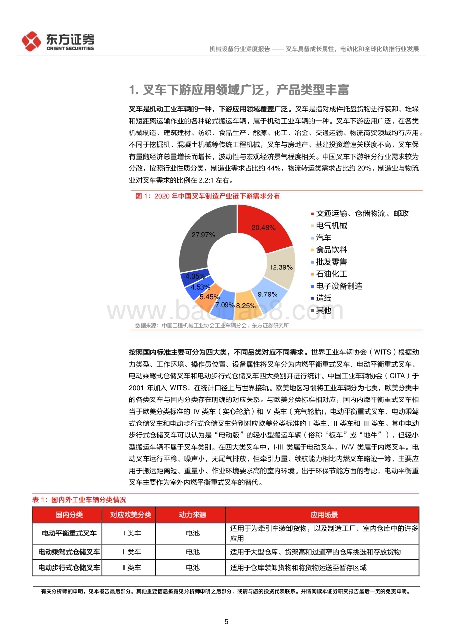 深度报告-20221213-东方证券-叉车行业深度报告_叉车具备成长属性_电动化和全球化助推行业发展_26页_927kb.pdf_第5页