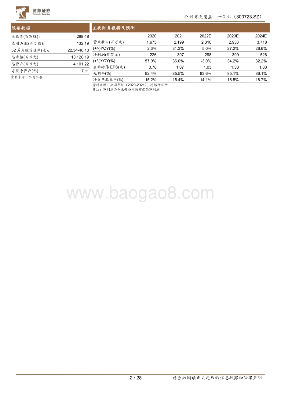 深度报告-20230213-德邦证券-一品红-300723.SZ-行稳致远_深耕儿童慢性病药细分市场_28页_3mb (1).pdf_第2页