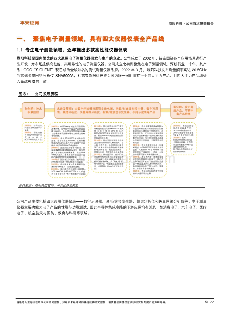 深度报告-20230110-平安证券-鼎阳科技-688112.SH-海内外市场开拓先锋_国内电子测量领导者_22页_3mb.pdf_第5页