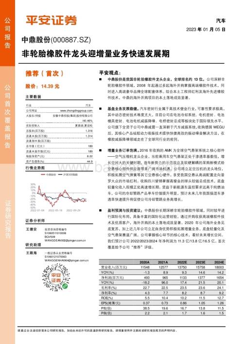 深度报告-20230105-平安证券-中鼎股份-000887.SZ-非轮胎橡胶件龙头迎增量业务快速发展期_19页_2mb.pdf