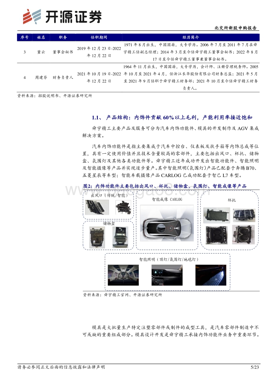 深度报告-20230208-开源证券-北交所新股申购报告_舜宇精工_汽车智能功能件小巨人_AGV切入智造领域_23页_2mb.pdf_第5页