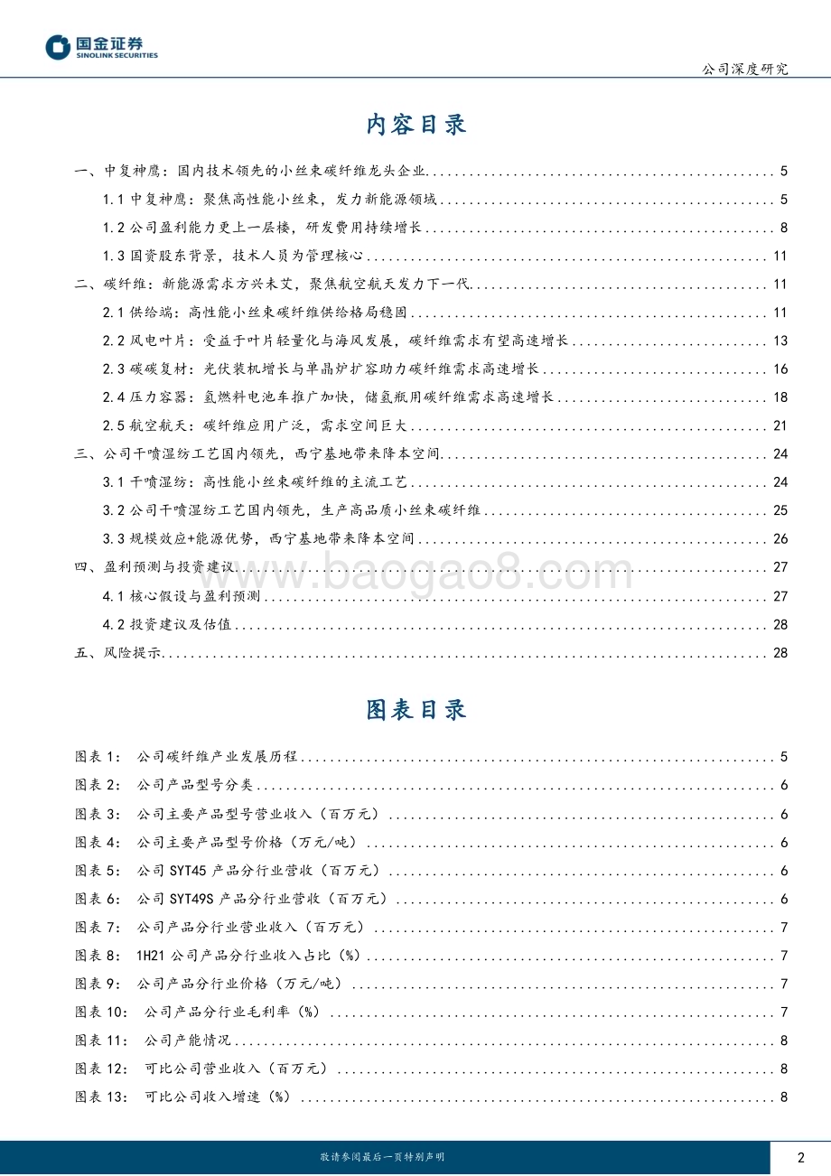 深度报告-20230115-国金证券-中复神鹰-688295.SH-小丝束一体化龙头_极具竞争优势_31页_3mb.pdf_第2页