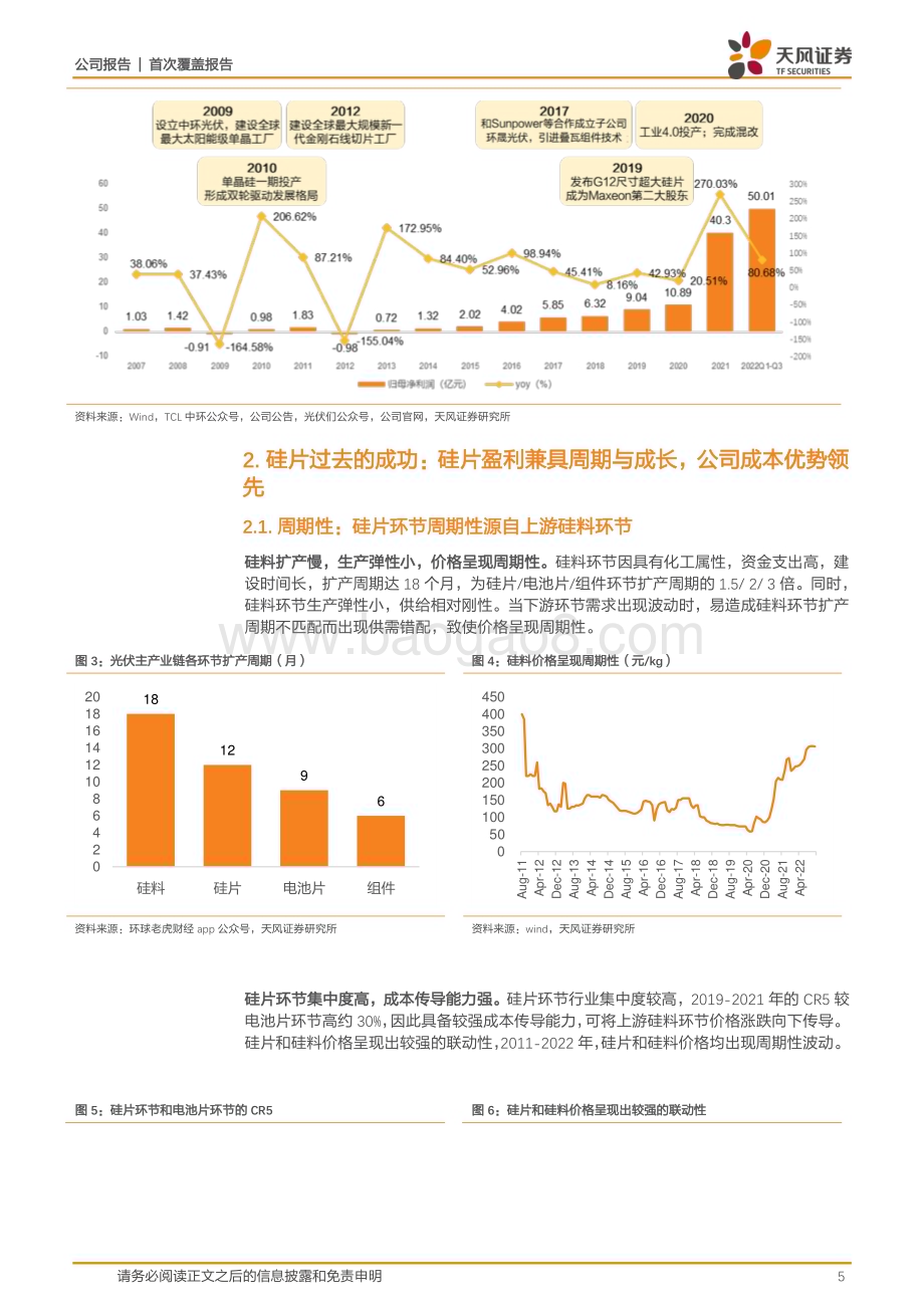 深度报告-20230119-天风证券-TCL中环-002129.SZ-硅片穿越周期显实力_组件差异化彰风采_23页.pdf_第5页