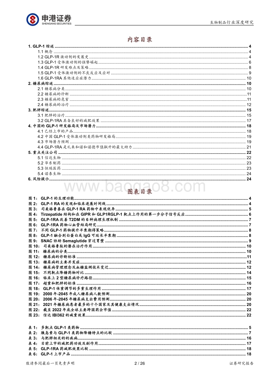深度报告-20230215-申港证券-生物制品行业深度研究_GLP-1RA药物_下一站药王_26页_2mb.pdf_第2页